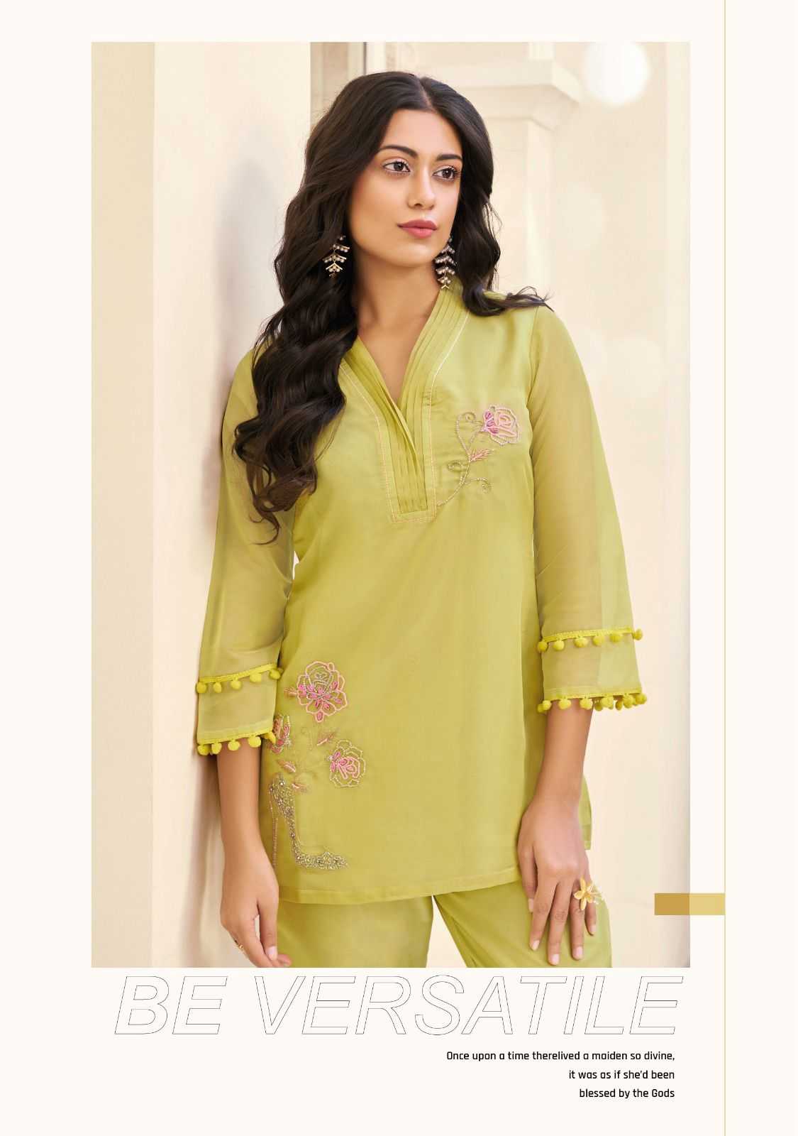 lady leela marbles vol 4 fullstitch viscose organza handwork cord set