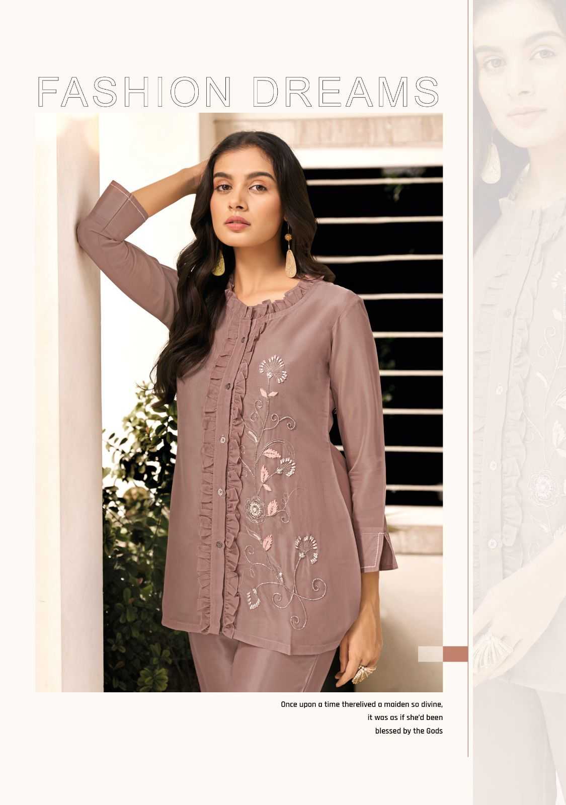 lady leela marbles vol 4 fullstitch viscose organza handwork cord set