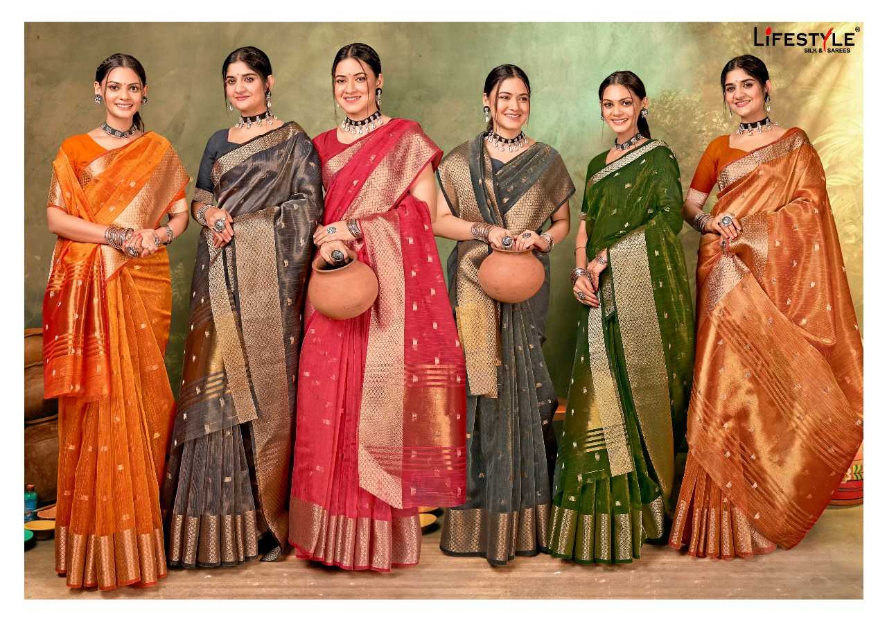 lifestyle kimaya vol 3 amazing organza sarees catalog