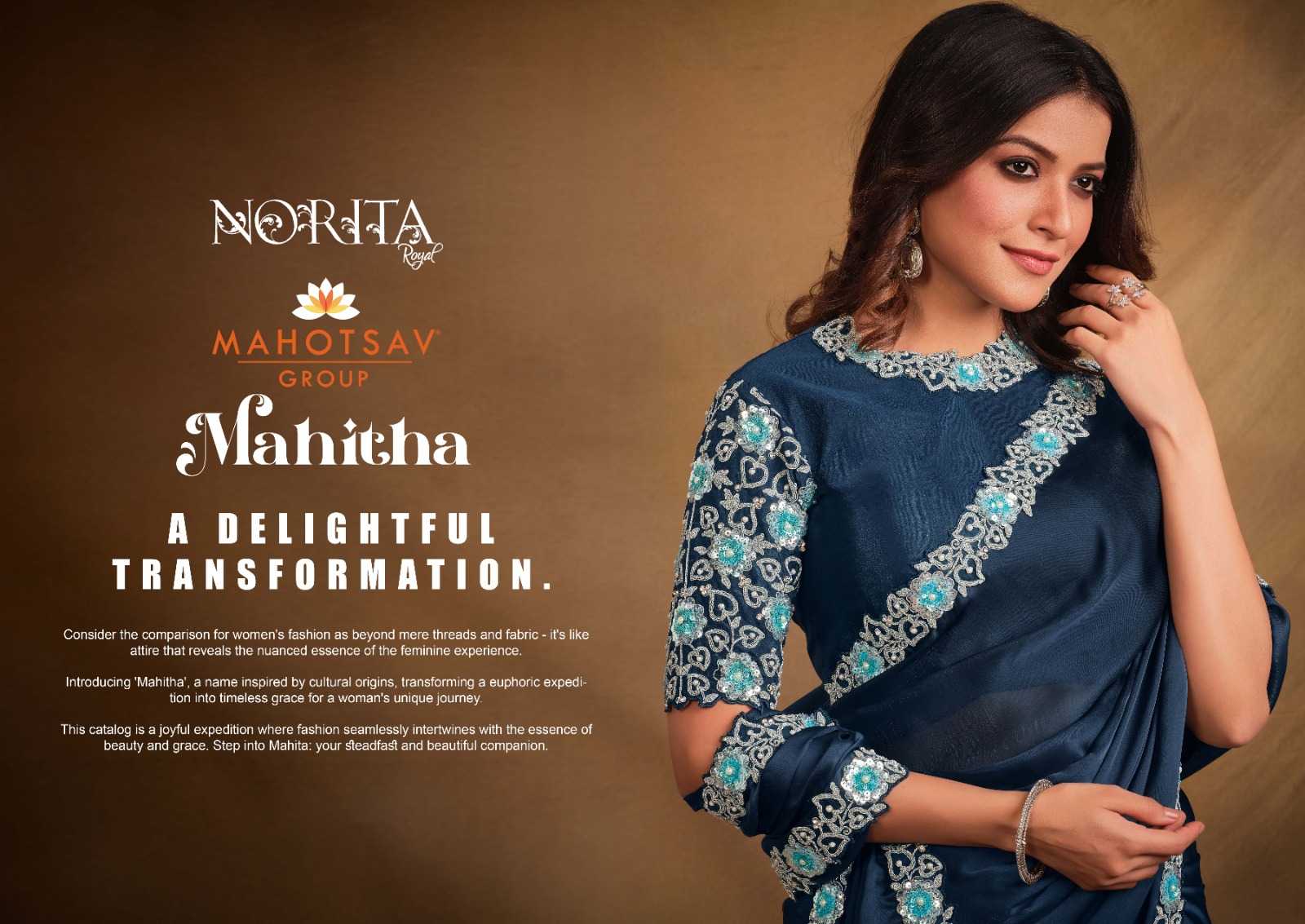 mahotsav norita 43600 series exclusive designer work sarees catalog