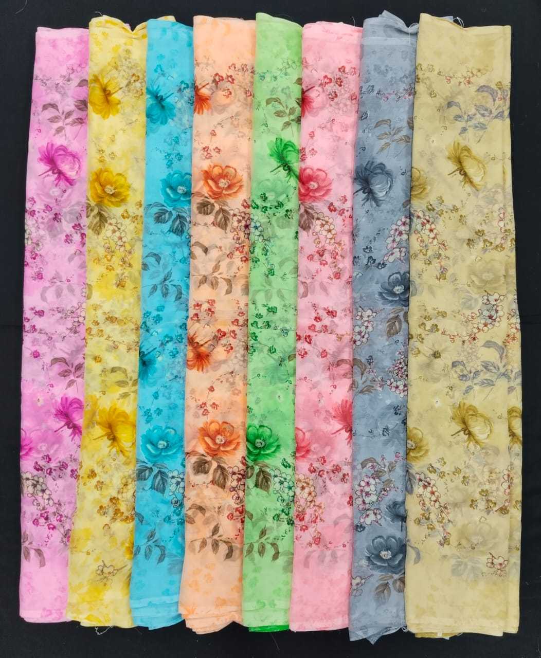 pr 1132 lemon chiffon saress collection color matching set