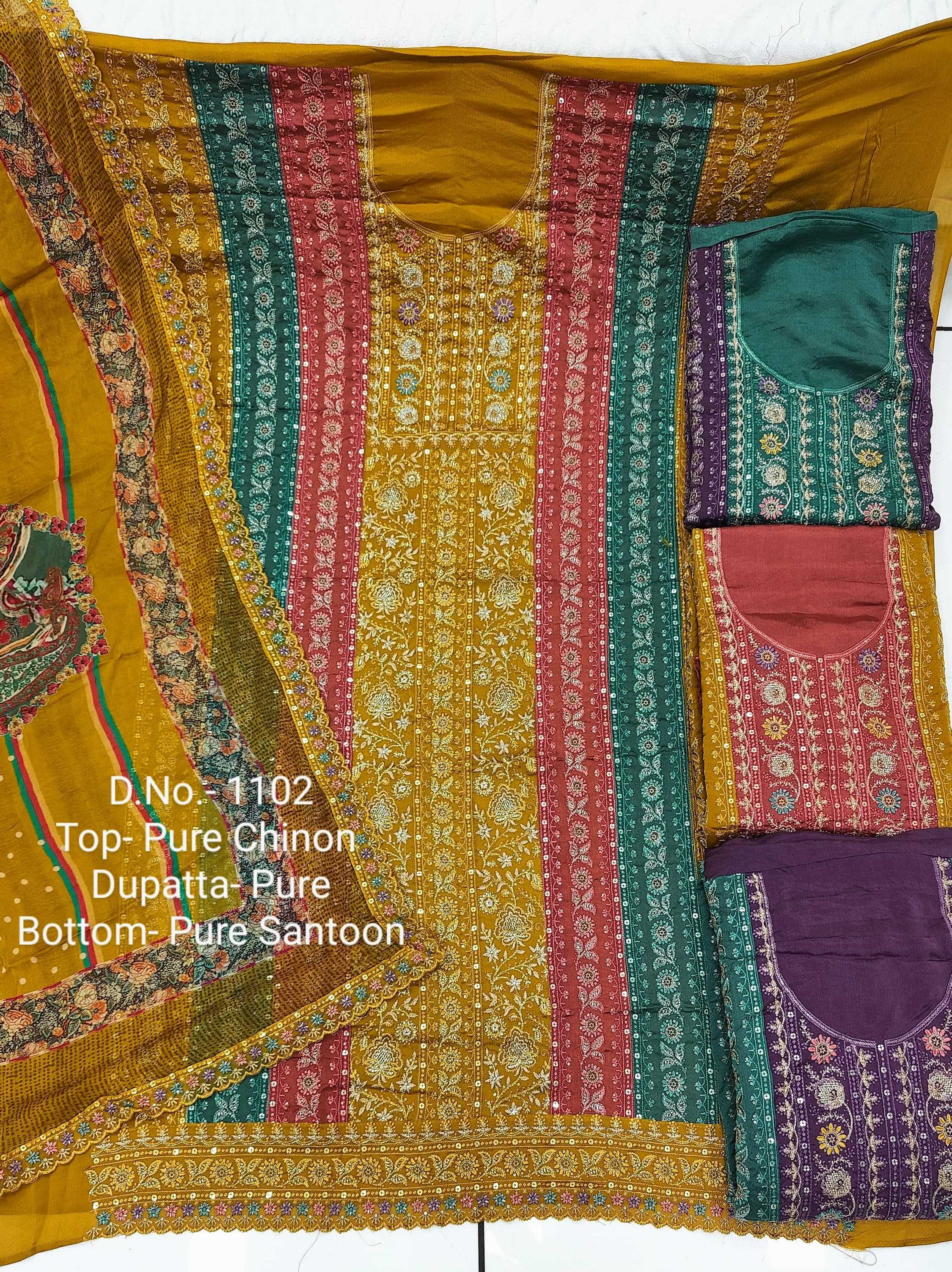 pr color matching sets designer occasion wear unstitch salwar kameez