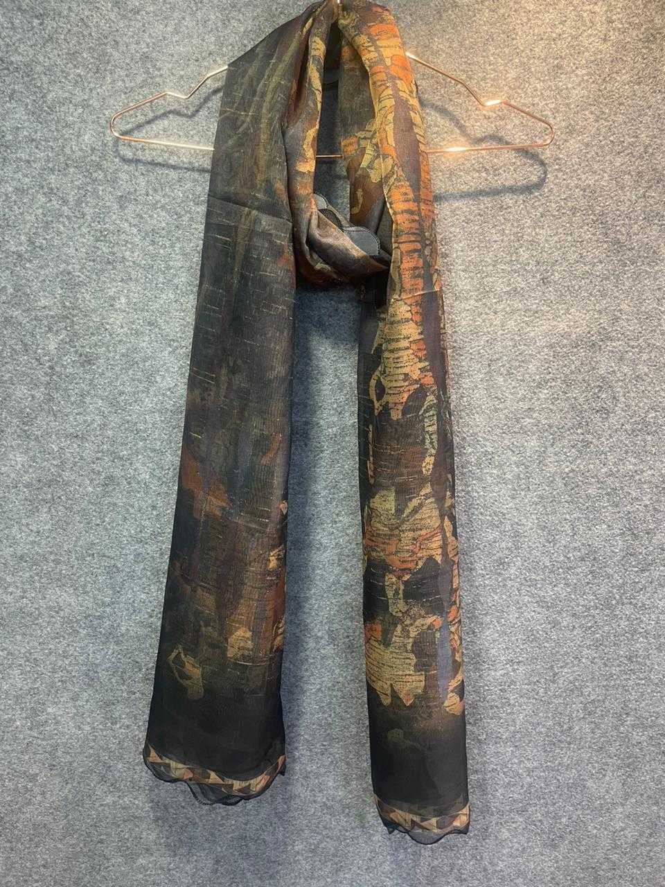 pr digital print dupatta amazing organza scallop border catalog