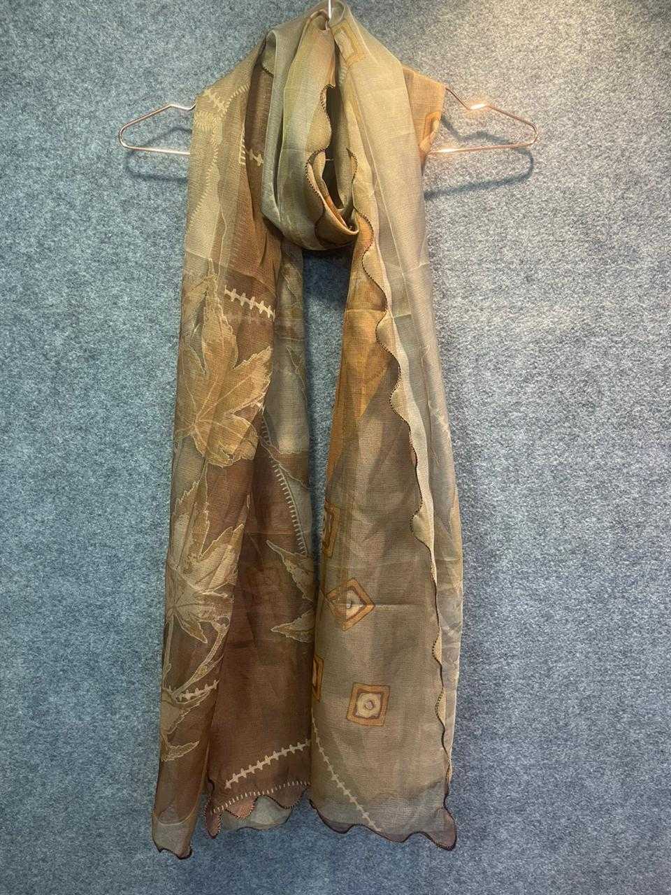 pr digital print dupatta amazing organza scallop border catalog