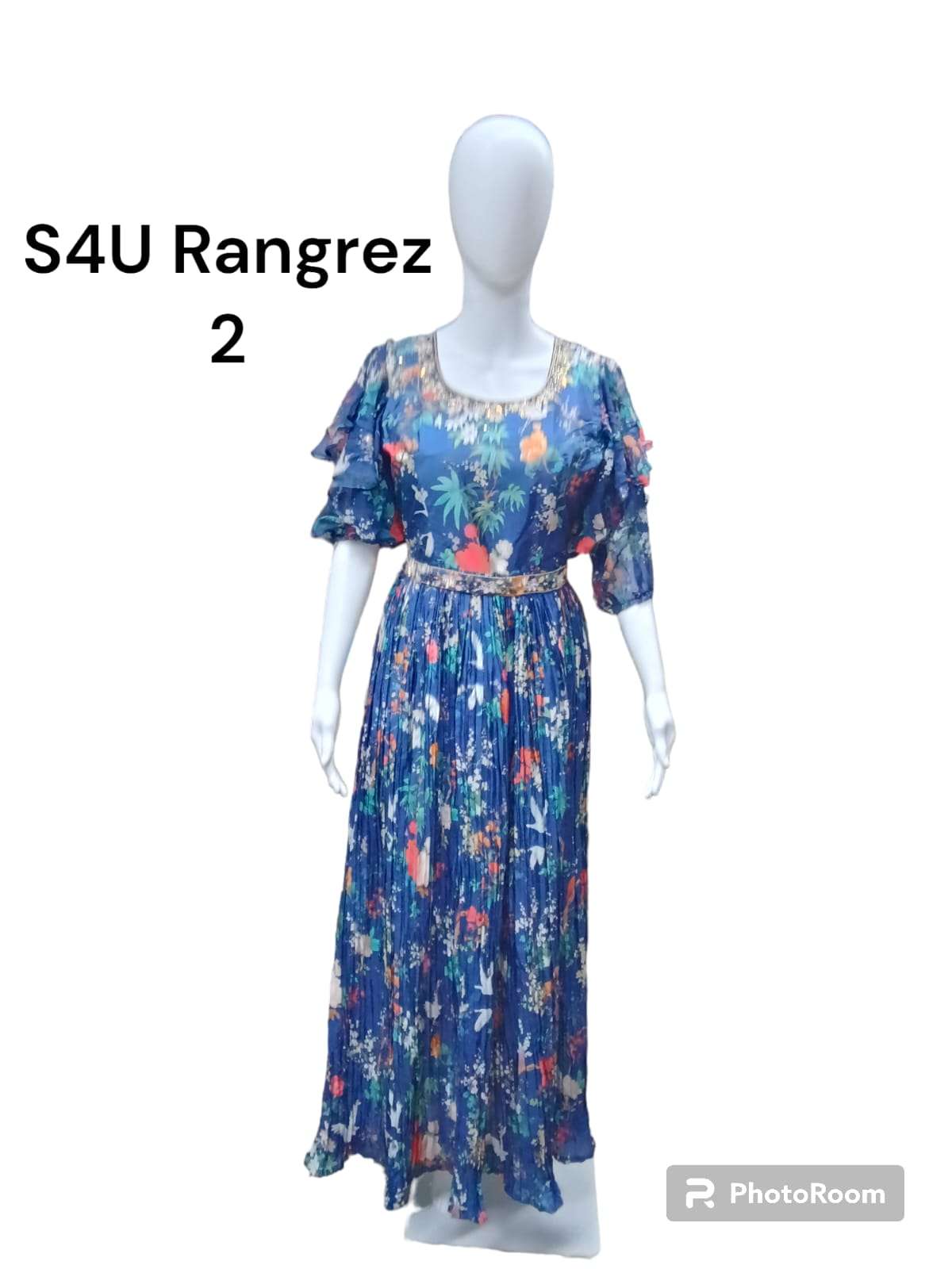 s4u rangrez vol 2 elegance collection fit & flare gowns in the most colorful prints