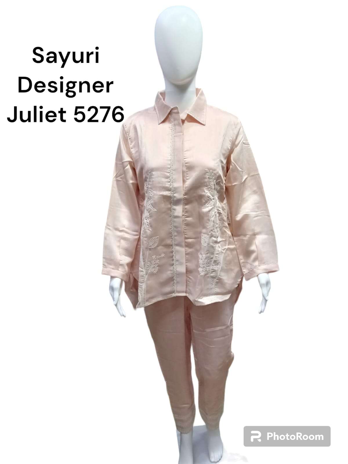 sayuri designer present juliet trendy cord set fancy amazing front open tunic with pant 