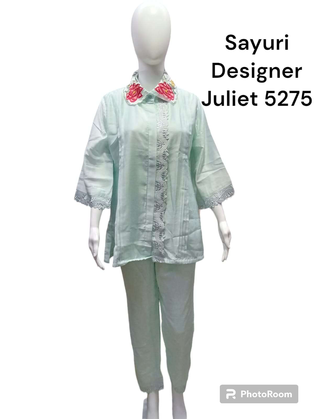 sayuri designer present juliet trendy cord set fancy amazing front open tunic with pant 