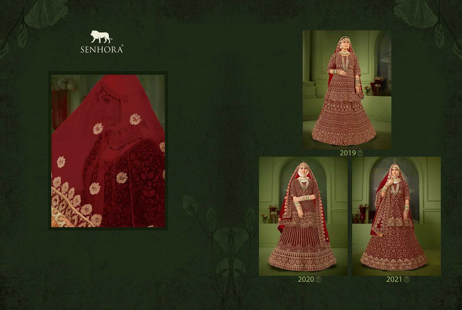 senhora peplum bridal heritage vol 8 designer unstitch lehenga choli dupatta