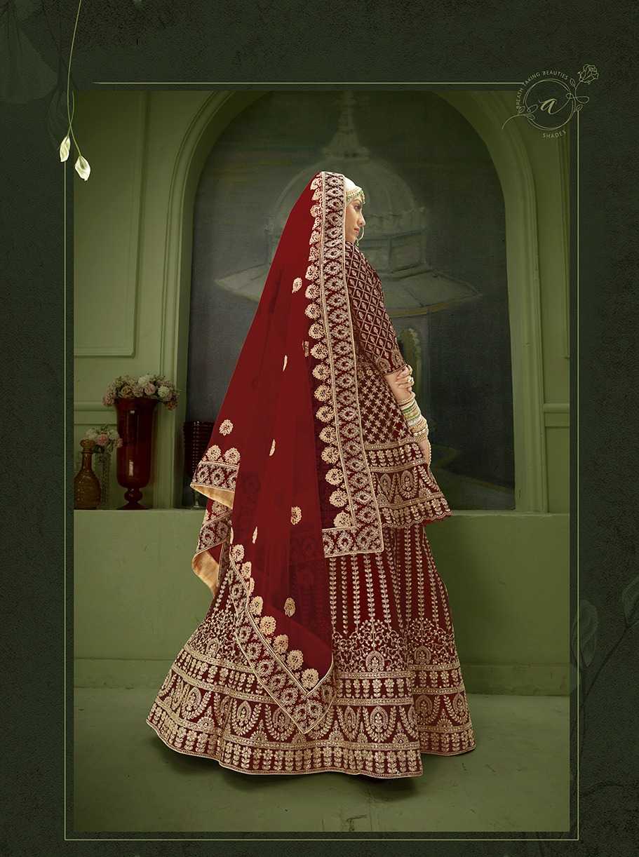 senhora peplum bridal heritage vol 8 designer unstitch lehenga choli dupatta