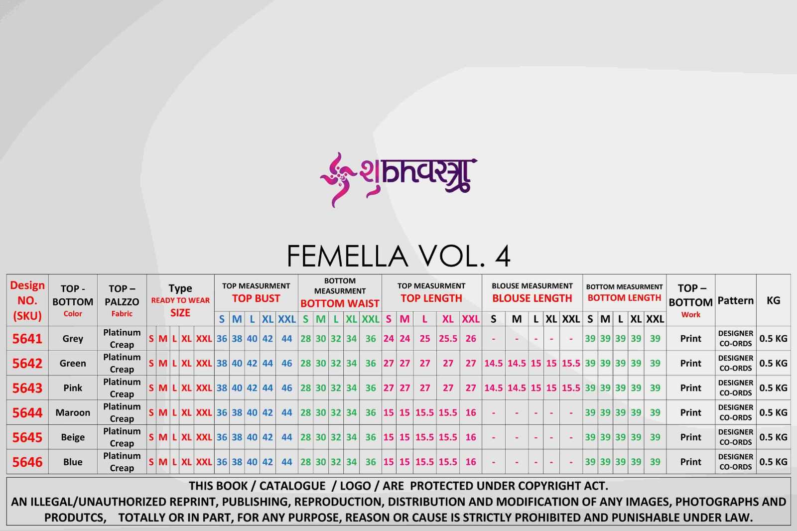 shubhkala femella vol 4 readymade western wear stylish cord set with shrug 