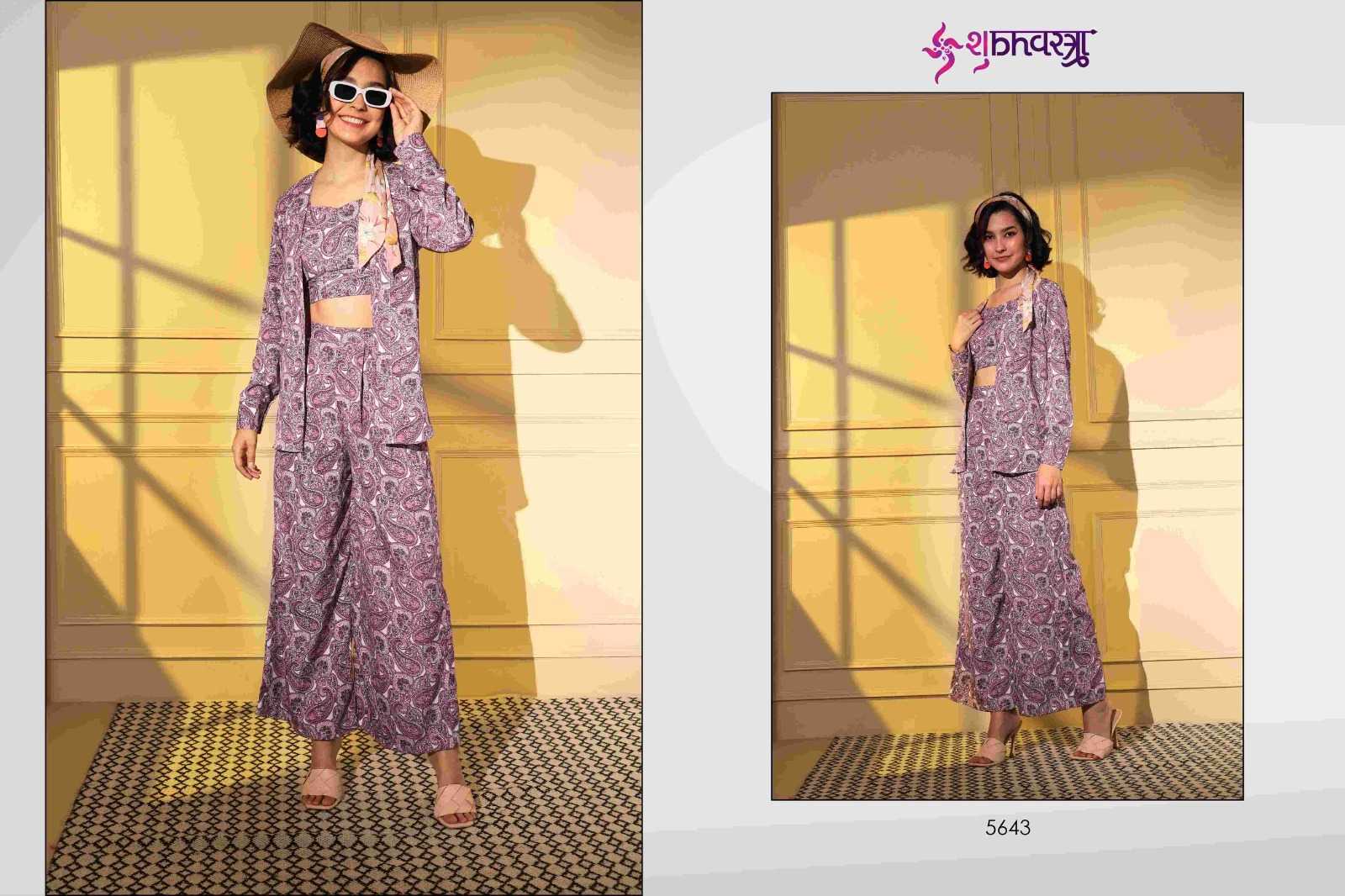 shubhkala femella vol 4 readymade western wear stylish cord set with shrug 