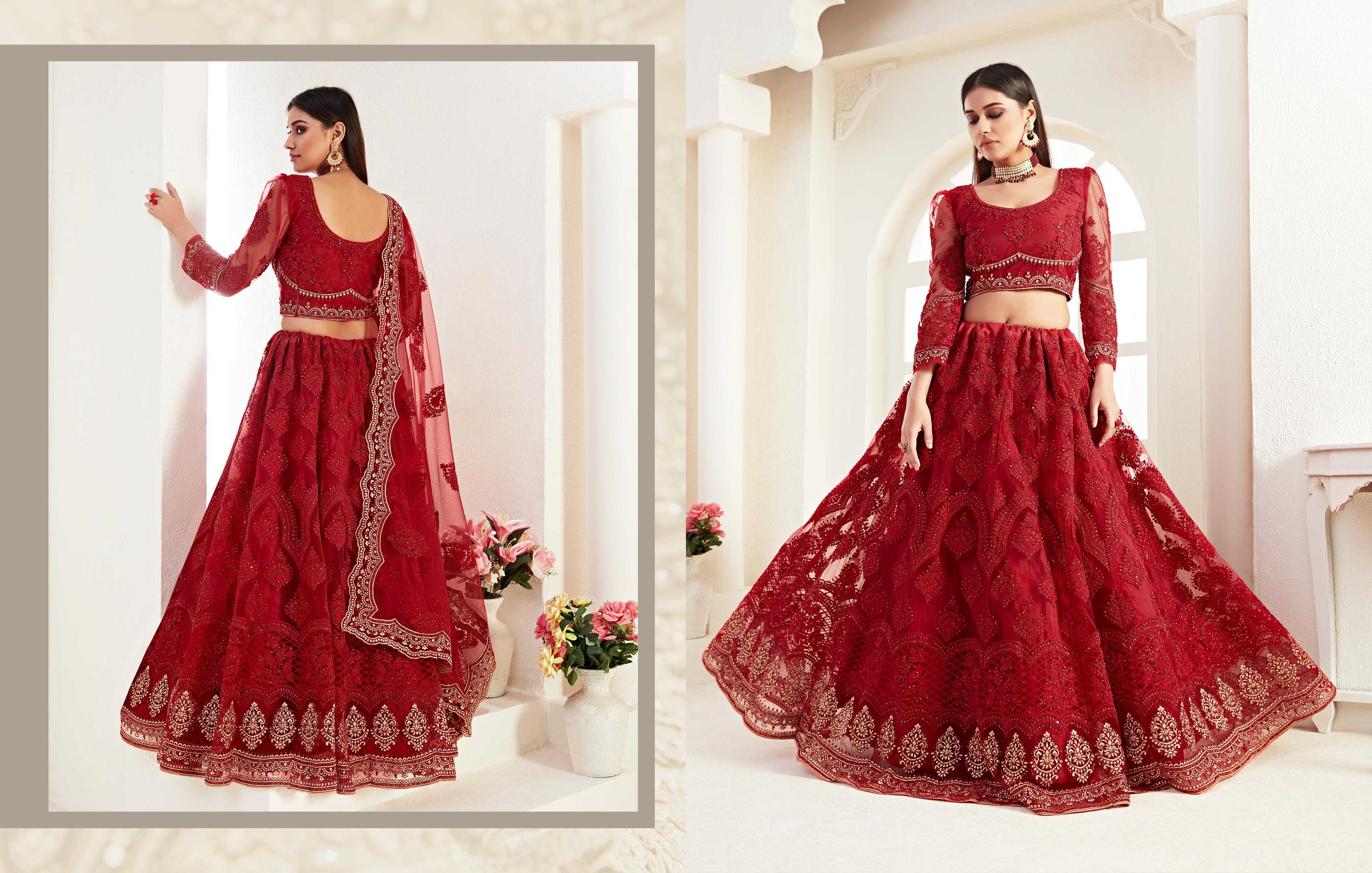 alizeh bridal heritage vol 2 1008 designer unstitch butterfly net lehenga single design