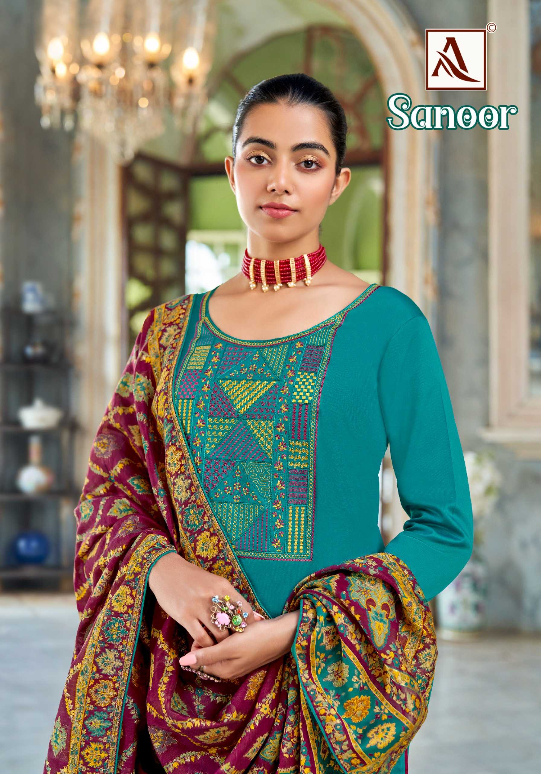 alok suit sanoor traditional wear unstitch suit catalog