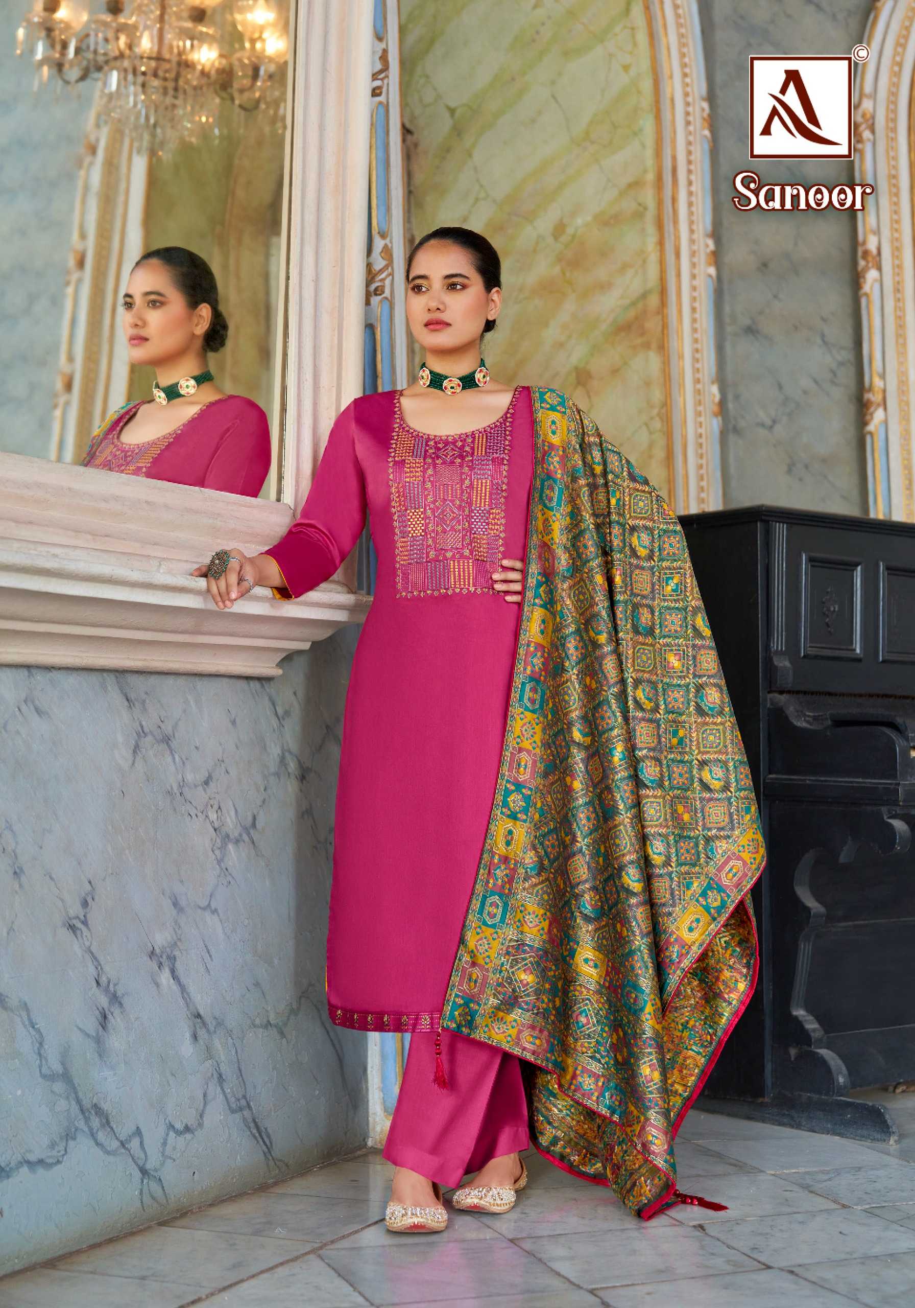 alok suit sanoor traditional wear unstitch suit catalog