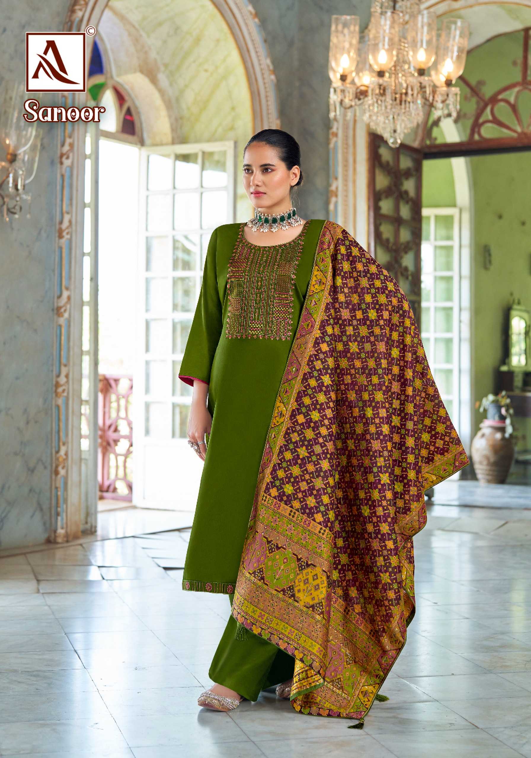 alok suit sanoor traditional wear unstitch suit catalog