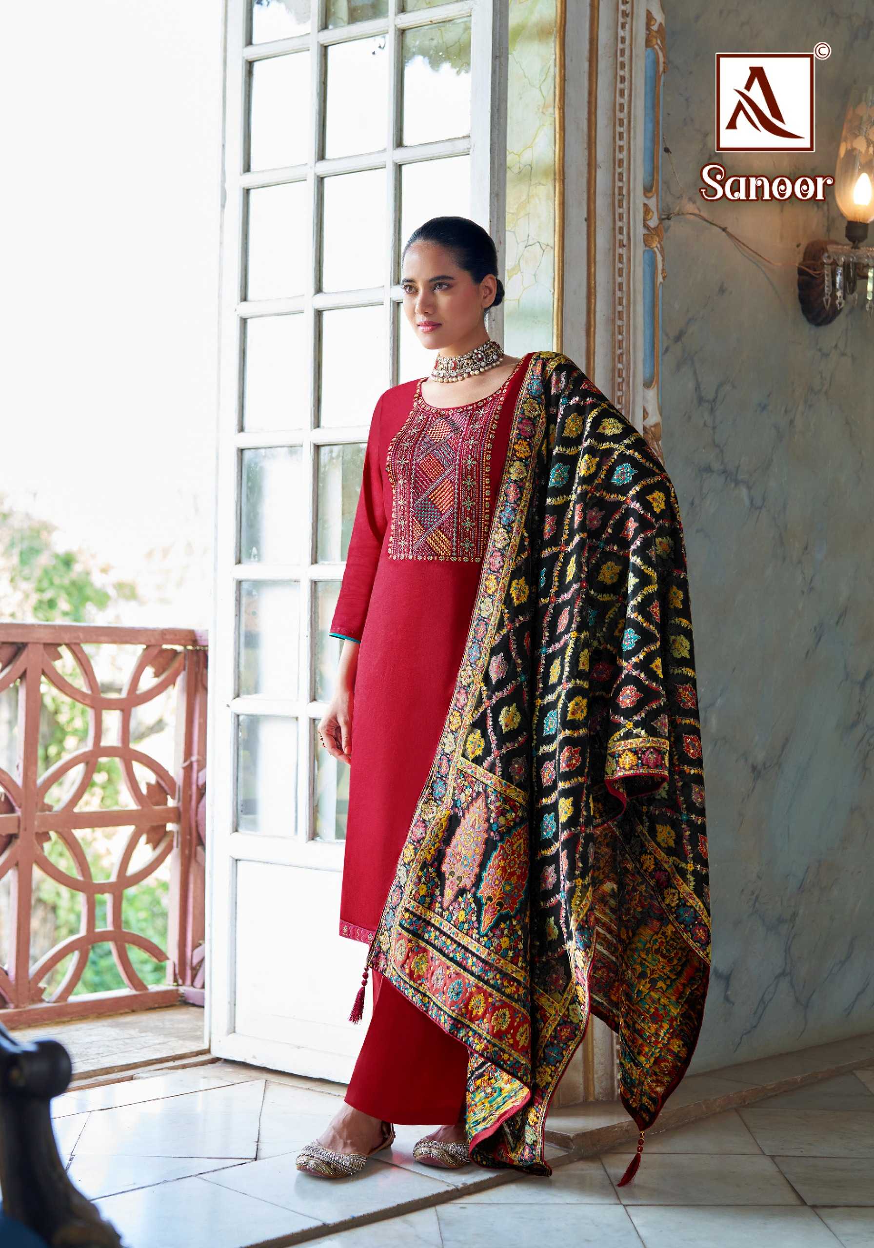alok suit sanoor traditional wear unstitch suit catalog