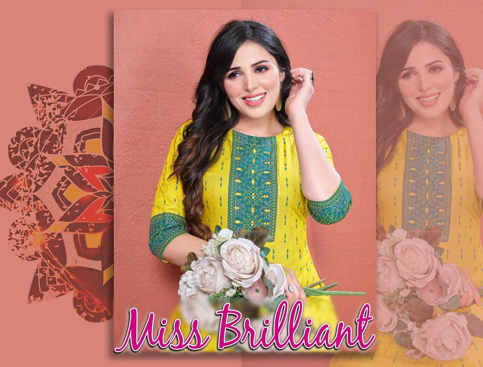 BEAUTY MISS BRILLIANT VOL.1 HEAVY RAYON PRINT KURTI CATALOG WHOLESALE BEST RATE BIG SIZE S TO 7XL SIZE