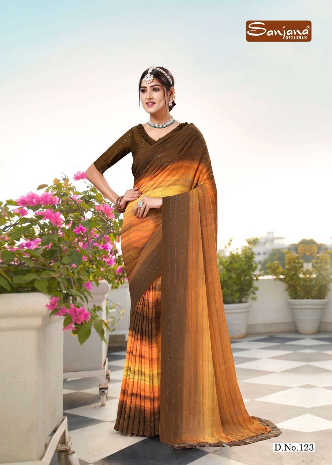 chocolate vol 4 by sanjana designer adorable fancy sarees catalog