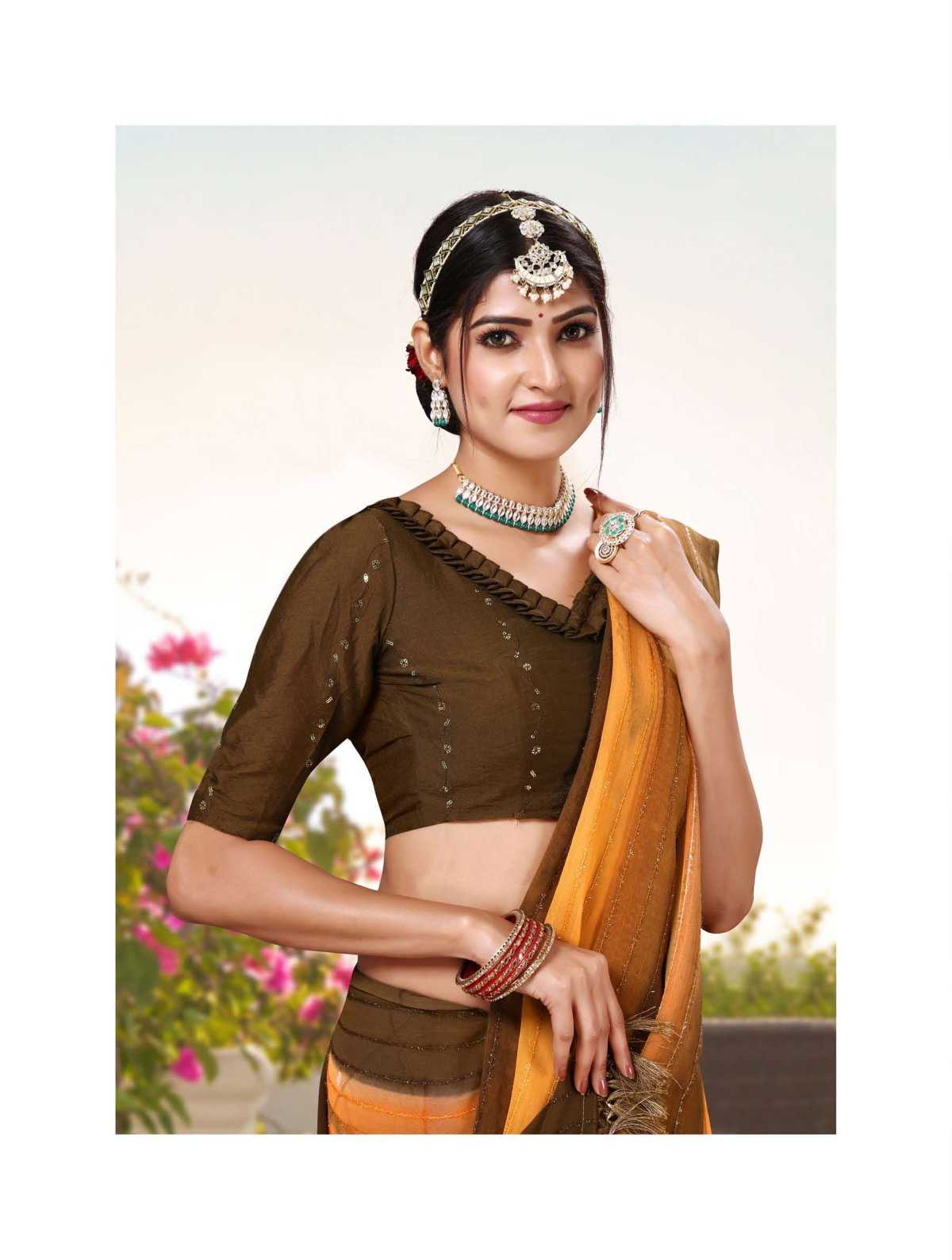 chocolate vol 4 by sanjana designer adorable fancy sarees catalog