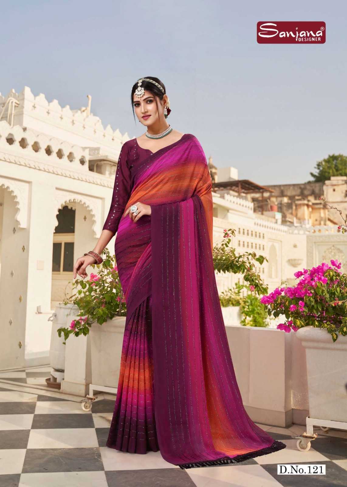 chocolate vol 4 by sanjana designer adorable fancy sarees catalog