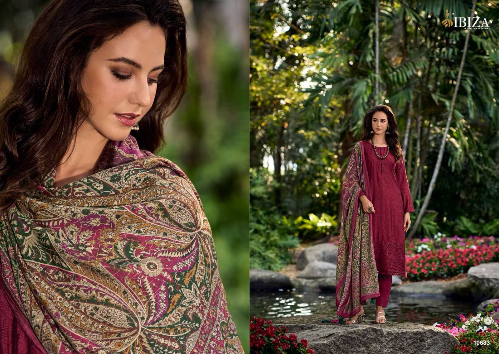 ibiza suit gulistan amazing muslin digital print with work unstitch salwar kameez