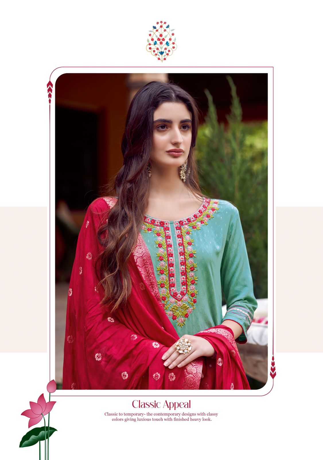 kadlee kavya readymade elegant work catalog kurti bottom and duppata set 