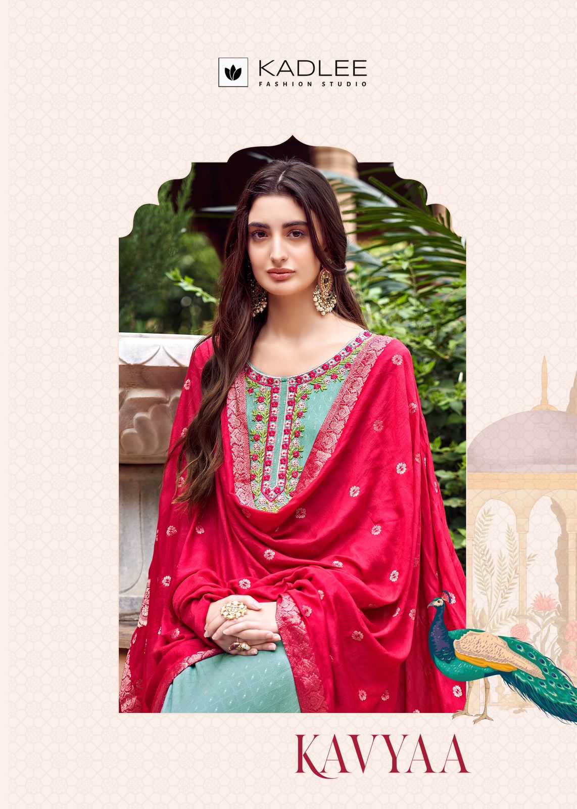 kadlee kavya readymade elegant work catalog kurti bottom and duppata set 