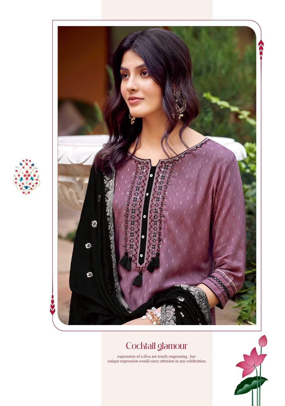 kadlee kavya readymade elegant work catalog kurti bottom and duppata set 