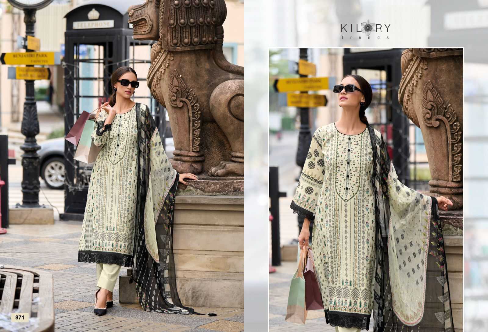 kilory trends summer story brand new fancy work cotton lawn pakistani dress material