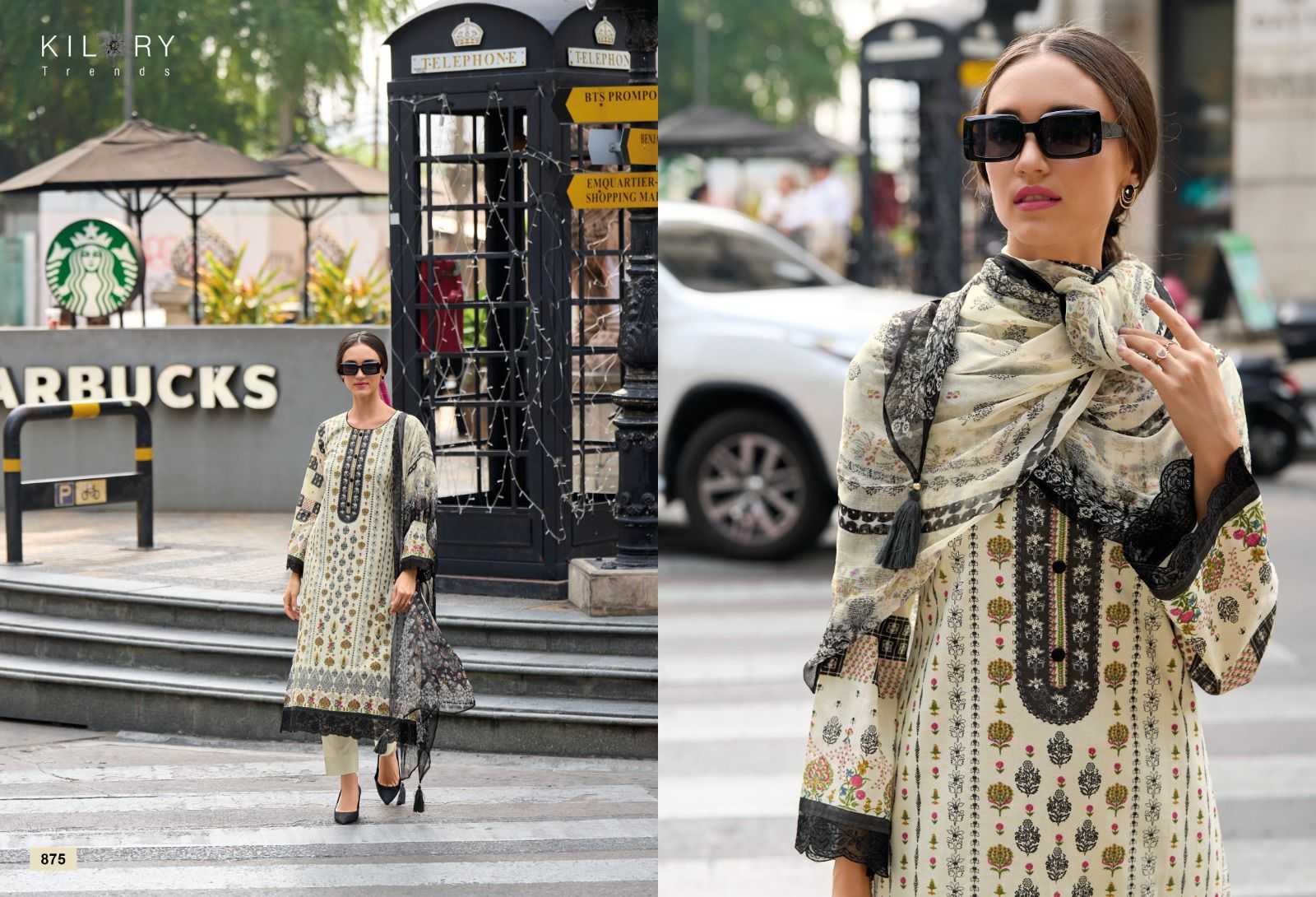 kilory trends summer story brand new fancy work cotton lawn pakistani dress material