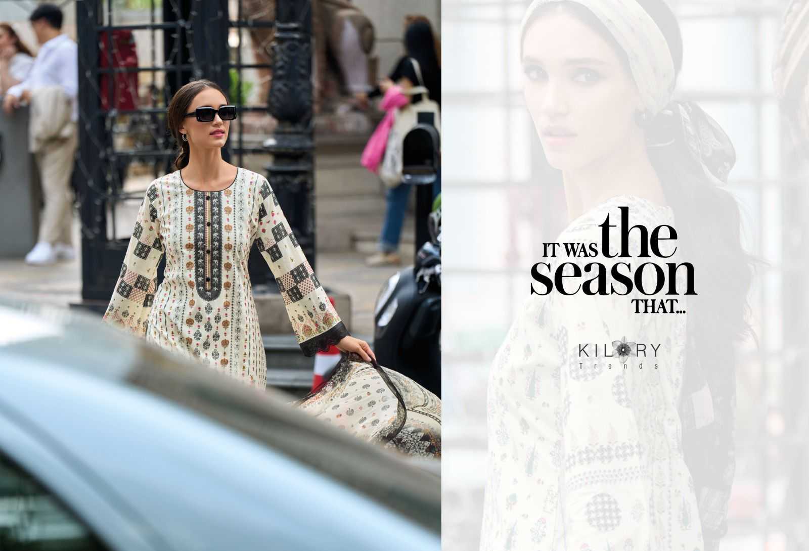 kilory trends summer story brand new fancy work cotton lawn pakistani dress material