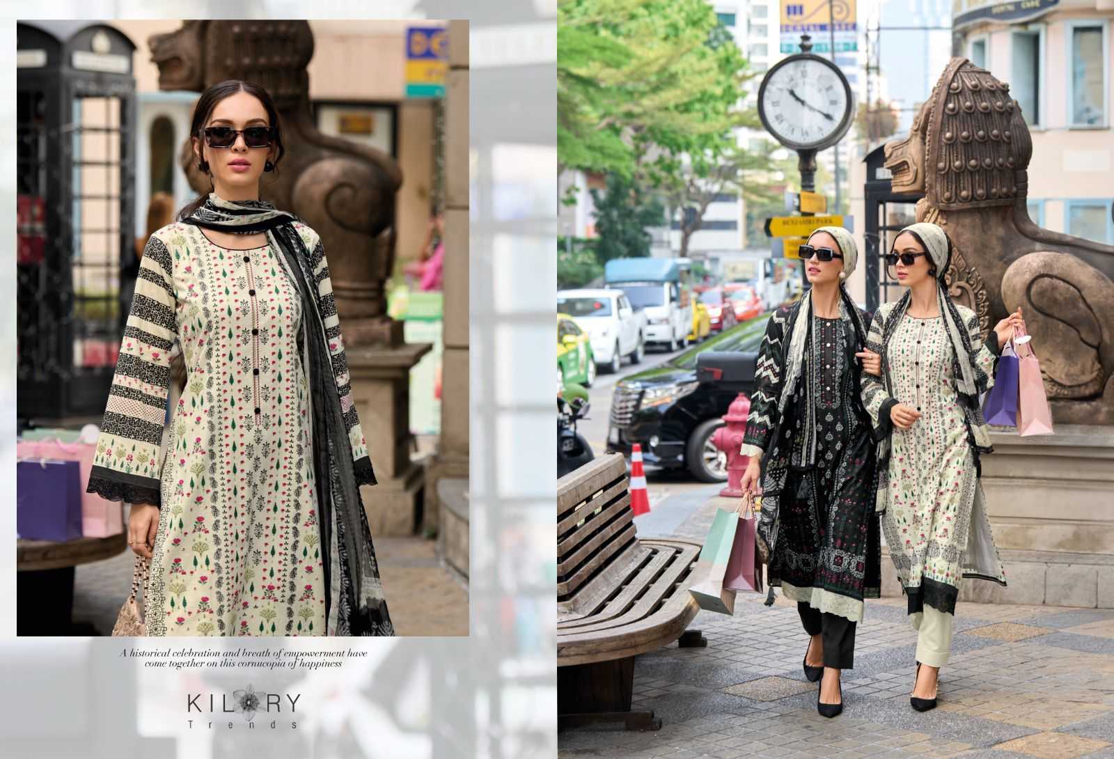 kilory trends summer story brand new fancy work cotton lawn pakistani dress material
