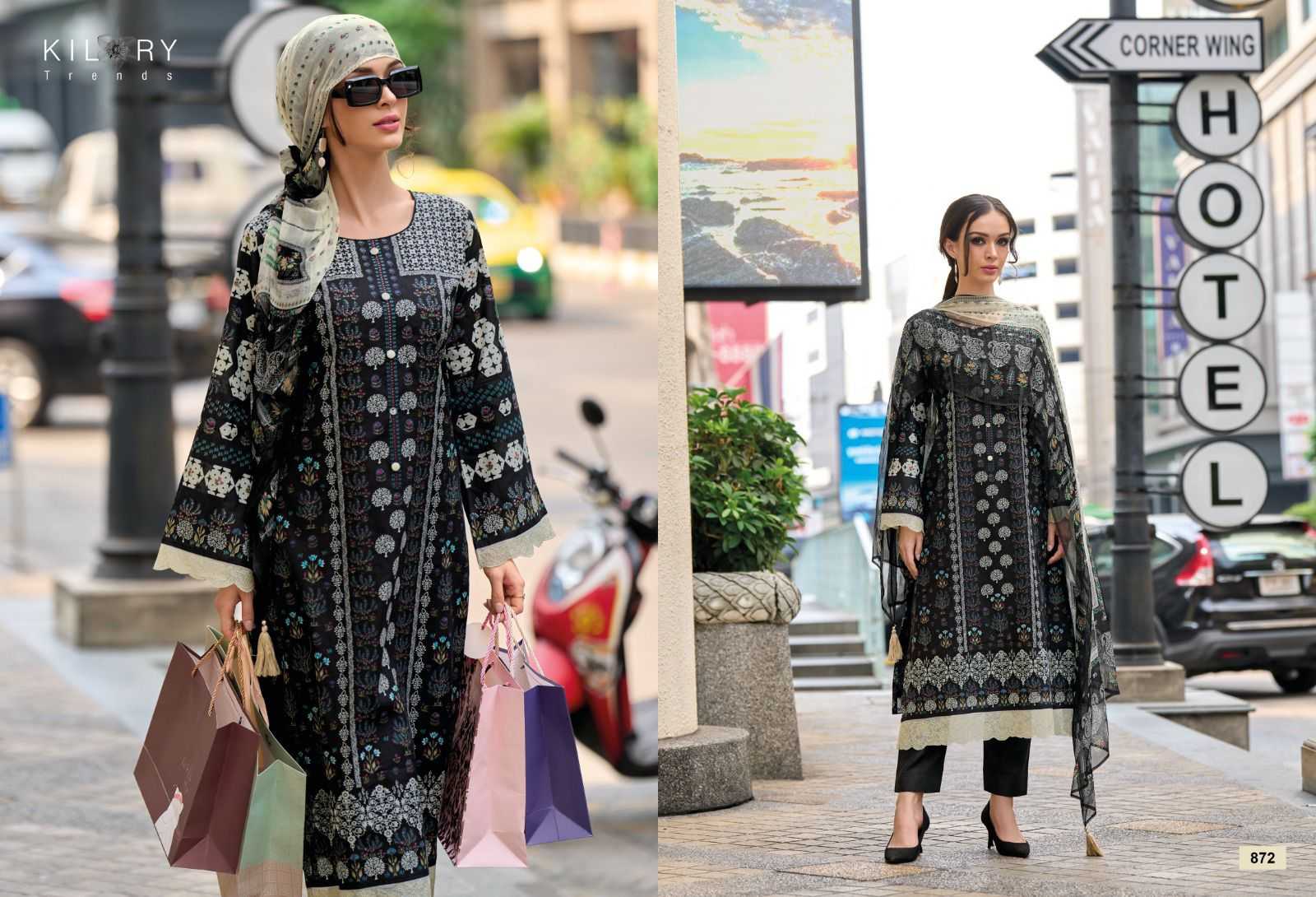 kilory trends summer story brand new fancy work cotton lawn pakistani dress material