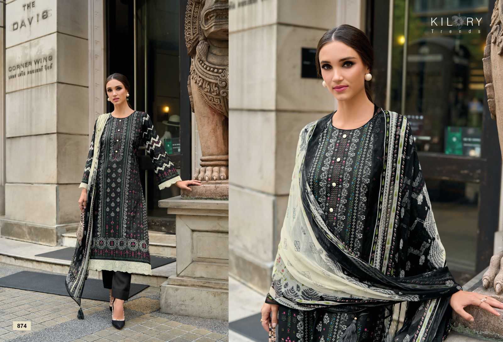 kilory trends summer story brand new fancy work cotton lawn pakistani dress material