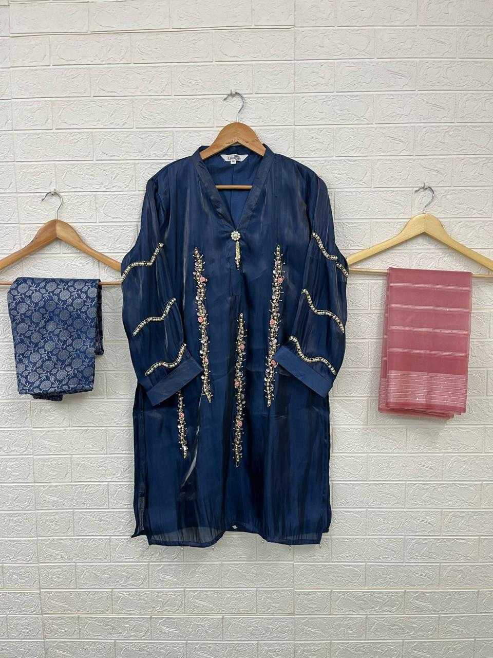 laxuria 1219 new color added readymade stylish kurti pant dupatta pakistani collection