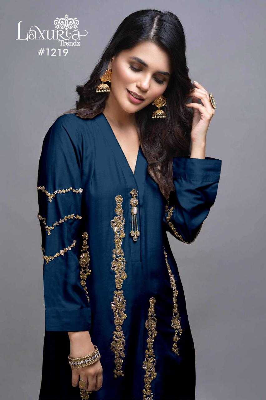 laxuria 1219 new color added readymade stylish kurti pant dupatta pakistani collection