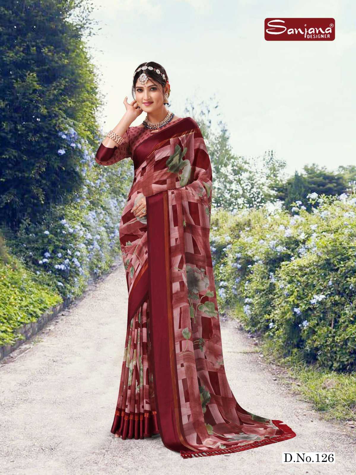 nency vol 5 by sanjana designer adorable fancy weightless sarees catalog