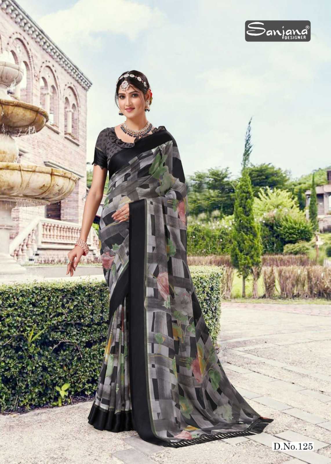 nency vol 5 by sanjana designer adorable fancy weightless sarees catalog