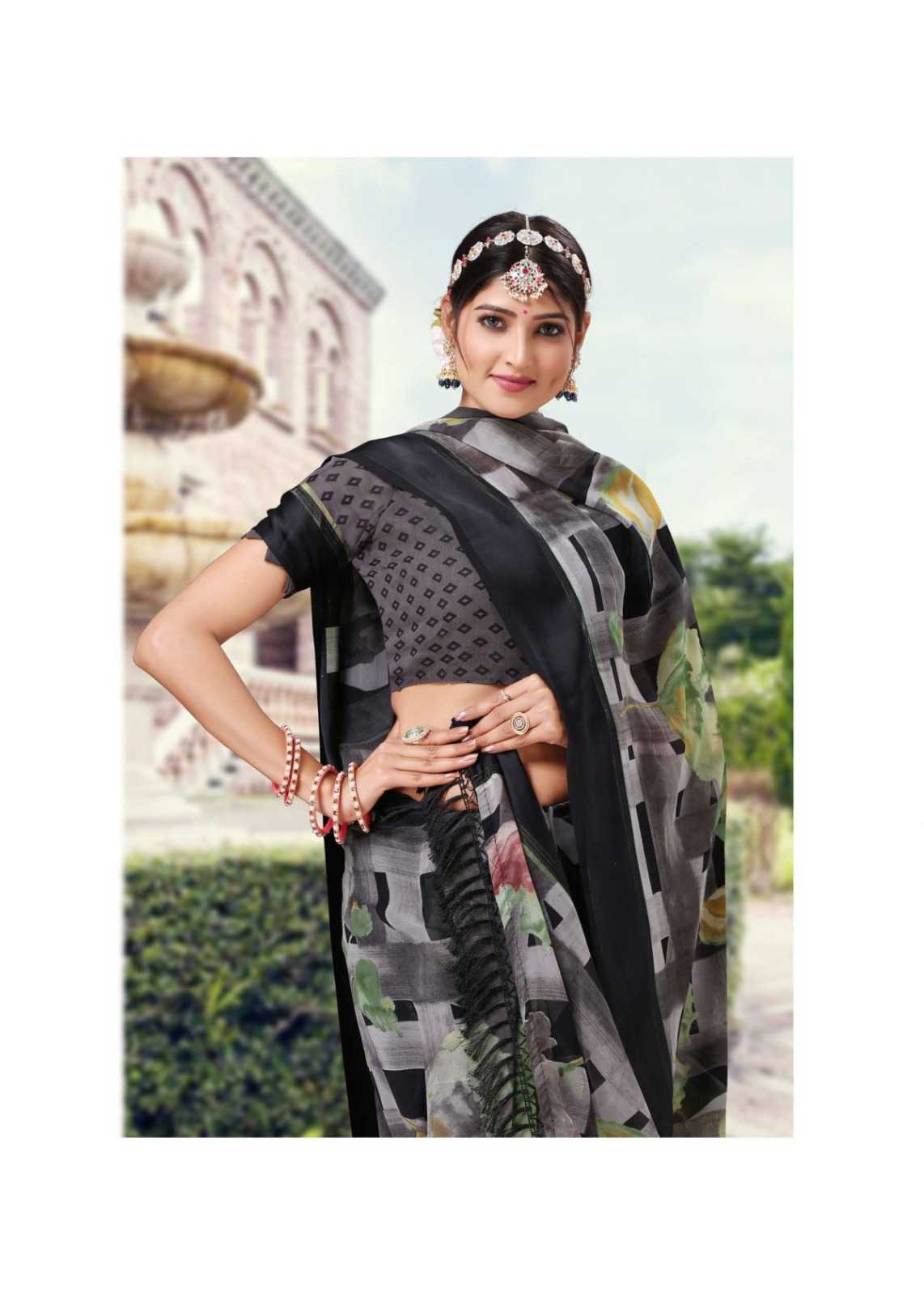 nency vol 5 by sanjana designer adorable fancy weightless sarees catalog