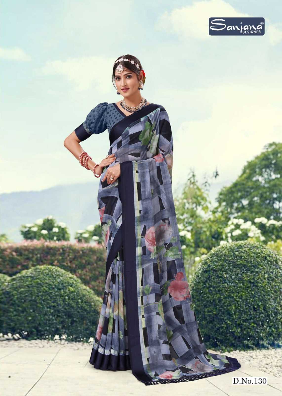 nency vol 5 by sanjana designer adorable fancy weightless sarees catalog