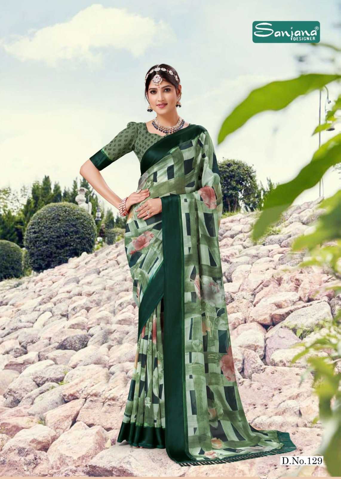 nency vol 5 by sanjana designer adorable fancy weightless sarees catalog