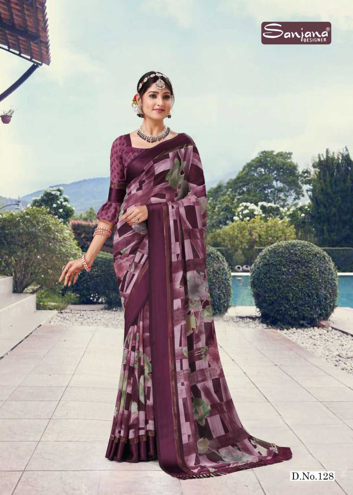 nency vol 5 by sanjana designer adorable fancy weightless sarees catalog