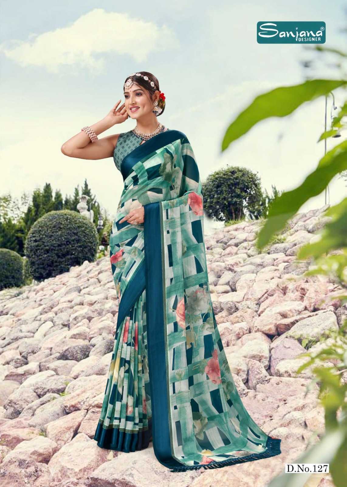 nency vol 5 by sanjana designer adorable fancy weightless sarees catalog