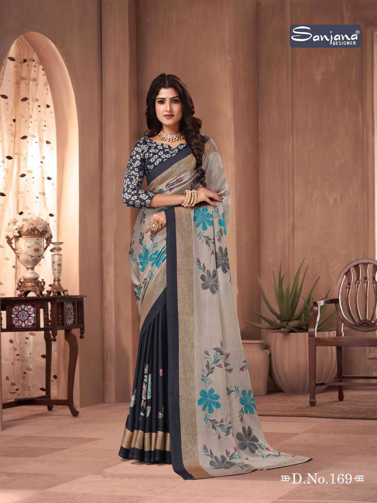 popcorn vol 29 by sanjana designer amazing fancy moss sarees