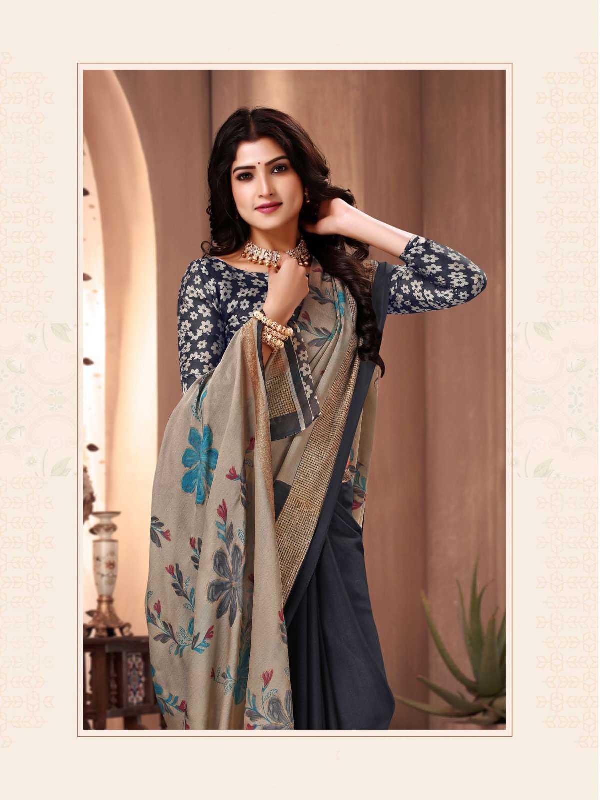 popcorn vol 29 by sanjana designer amazing fancy moss sarees