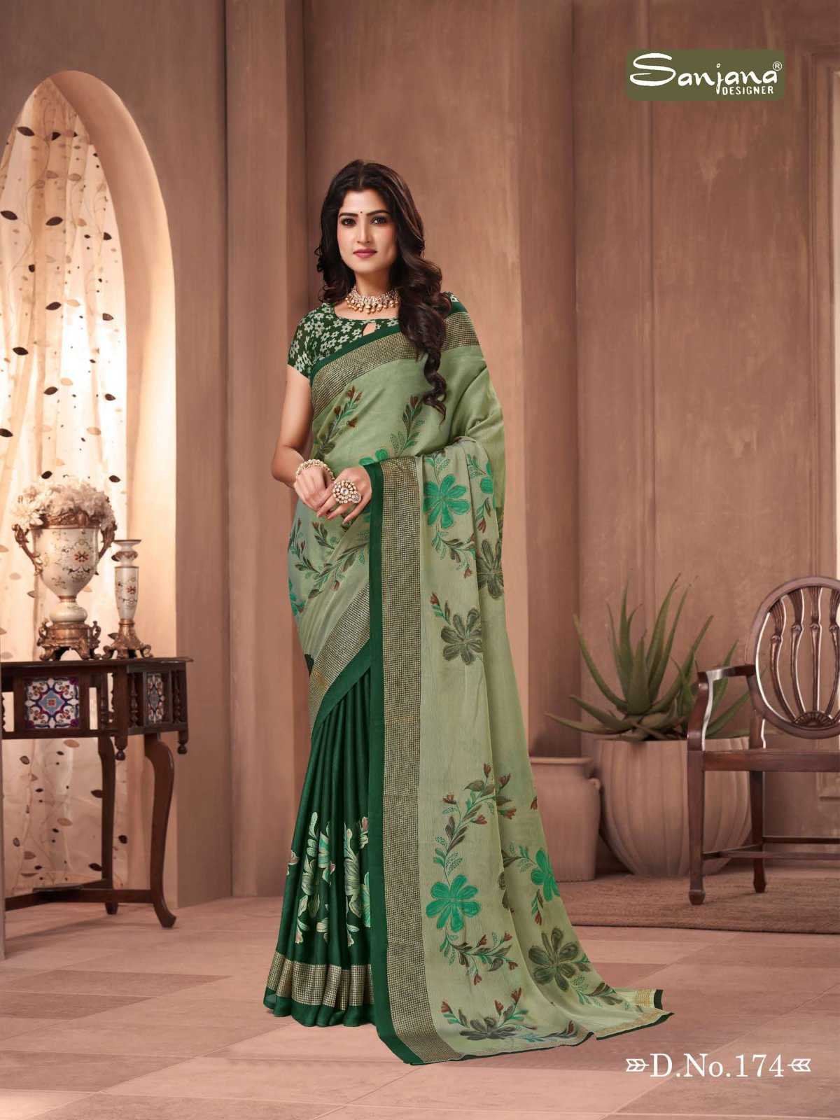 popcorn vol 29 by sanjana designer amazing fancy moss sarees