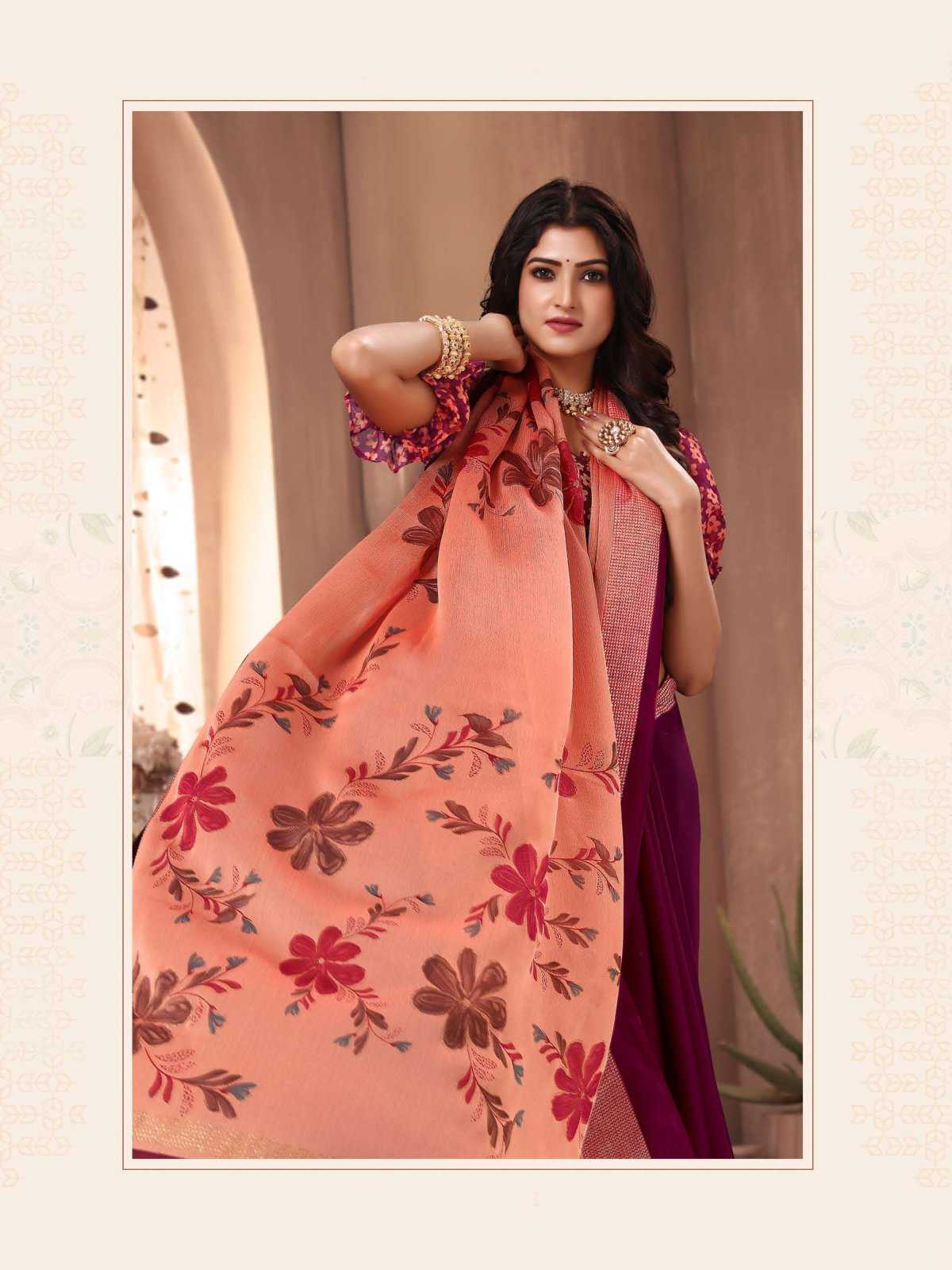 popcorn vol 29 by sanjana designer amazing fancy moss sarees