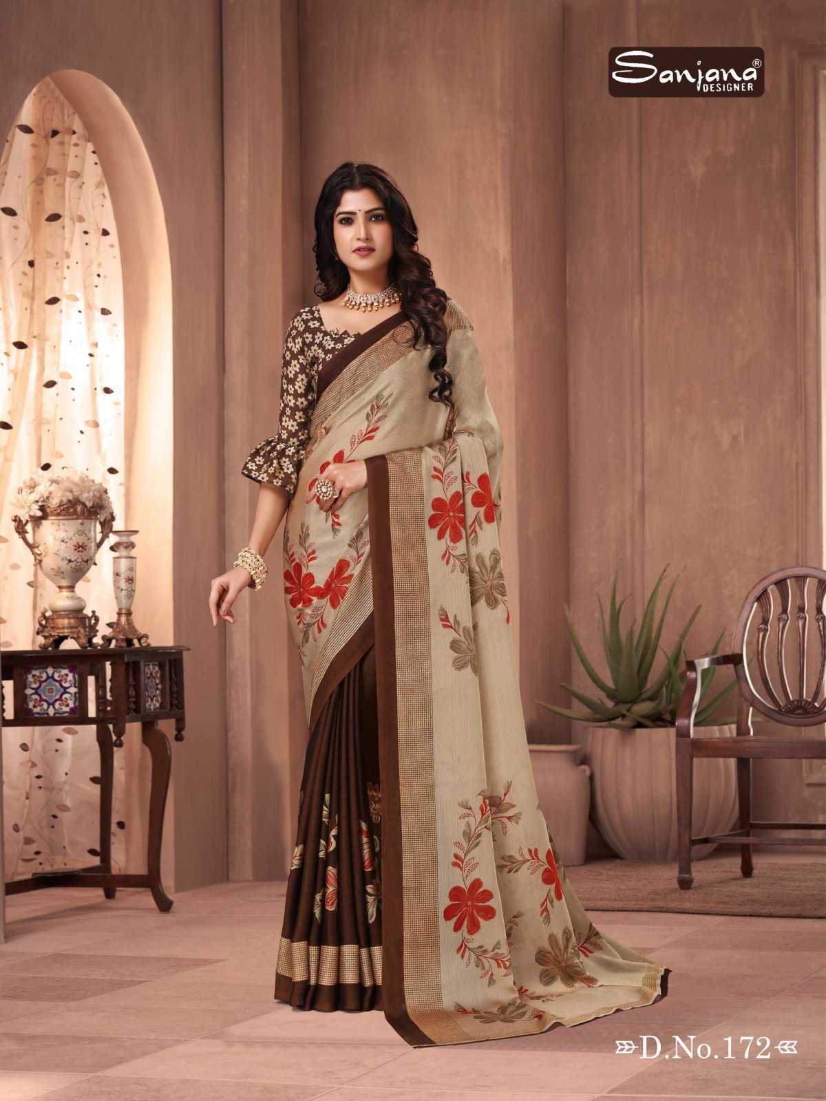 popcorn vol 29 by sanjana designer amazing fancy moss sarees