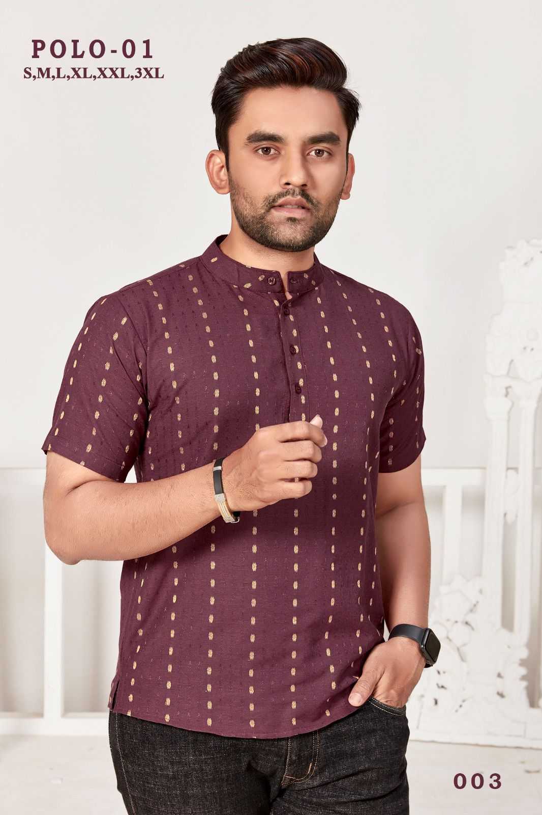 pr polo vol 1 readymade mens short kurta catalog