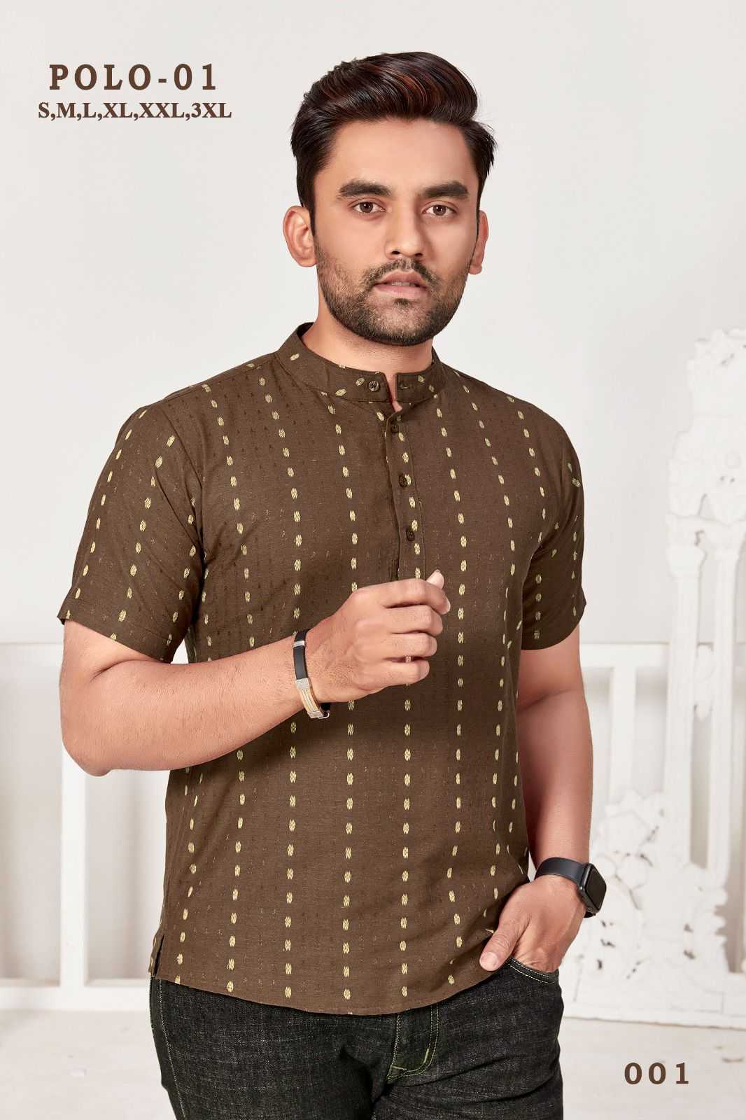 pr polo vol 1 readymade mens short kurta catalog